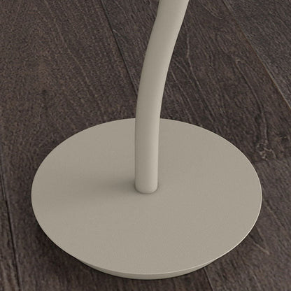 Contemporary Creative Tulip Iron Rolled Plastic 1-Light Standing Floor Lamp For Living Room