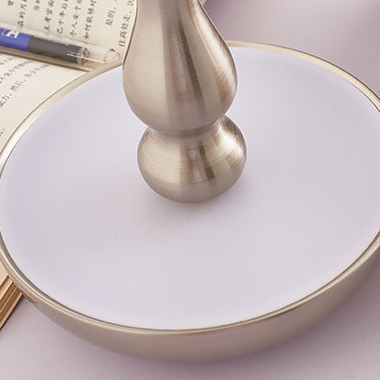 Modern Art Deco Mushroom Acrylic Iron LED Table Lamp For Bedroom