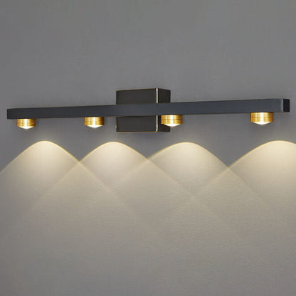Modern Retro All Copper LED Vanity Light Wall Sconce Lamp