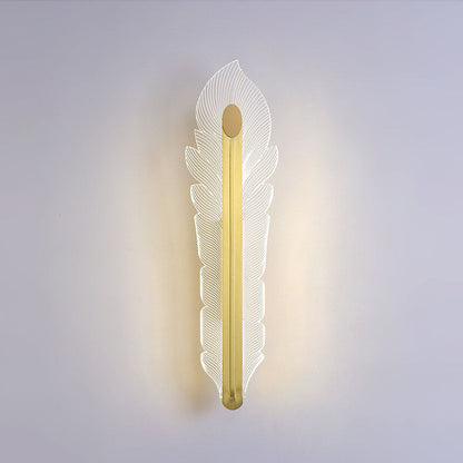 مصباح حائط LED فاخر من الأكريليك على شكل ذيل الفينيق من Nordic Light 
