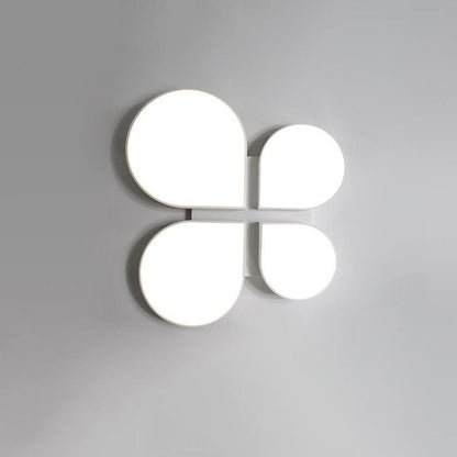 Modern Minimalist Four Leaf Clover Acrylic LED Flush Mount Ceiling Light