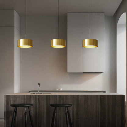 Modern Minimalist Round Head Iron LED Pendant Light