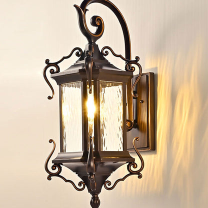 European Palace Outdoor Waterproof 1-Light Wall Sconce Lamp