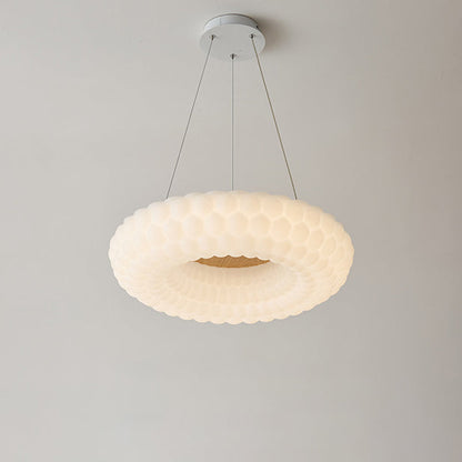 Modern Simplicity Cloud PE Round Shade LED Pendant Light For Living Room