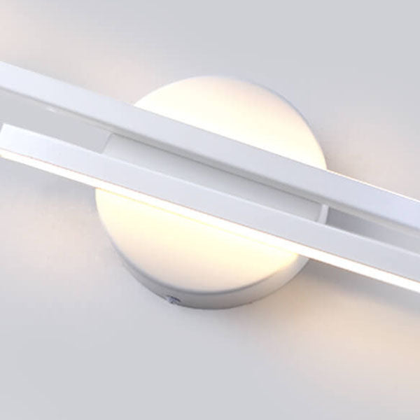 Modern Light Luxury Bar Iron Acrylic LED Vanity Light Wall Sconce Lamp