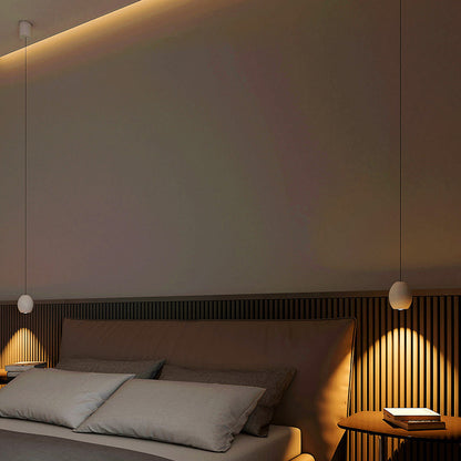 مصباح LED معدني بيضاوي الشكل بتصميم عصري بسيط لغرفة المعيشة 