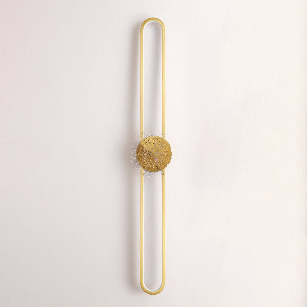 Industrial Full Copper Minimalist Creative Ring Design LED Wall Sconce Lamp