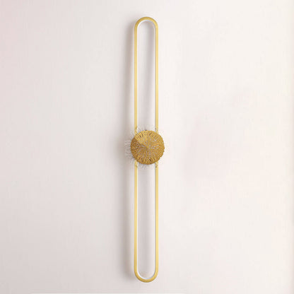 Industrial Full Copper Minimalist Creative Ring Design LED Wall Sconce Lamp