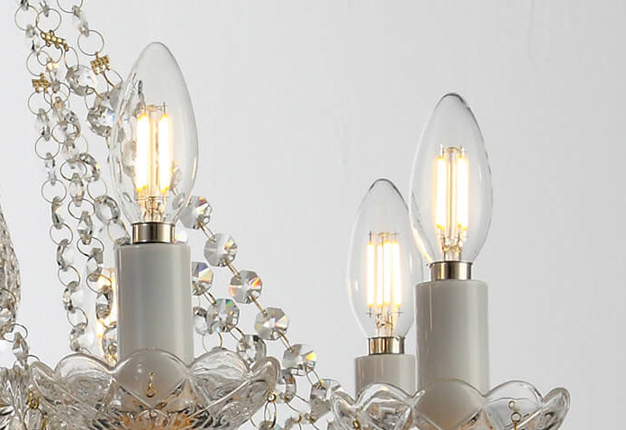 Modern European Style Crystal Pendant 8-Light Chandelier