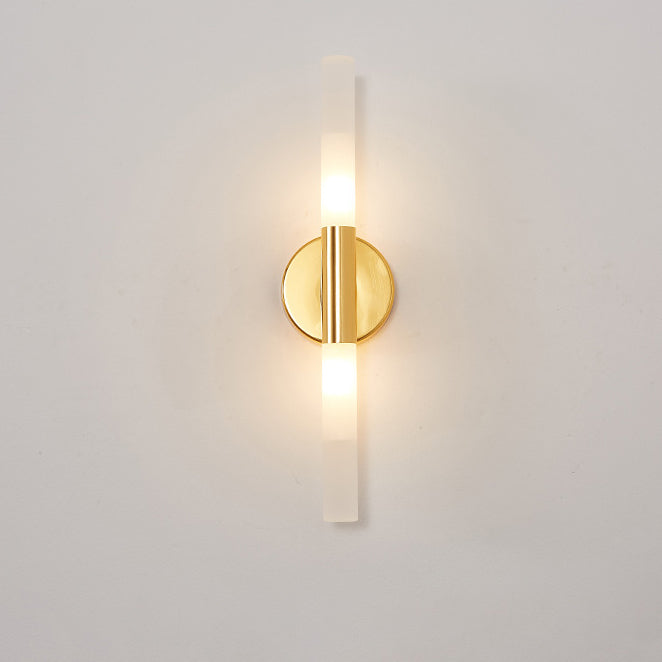 مصباح حائط LED أسطواني من الألومنيوم والحديد بتصميم عصري بسيط لغرفة المعيشة 