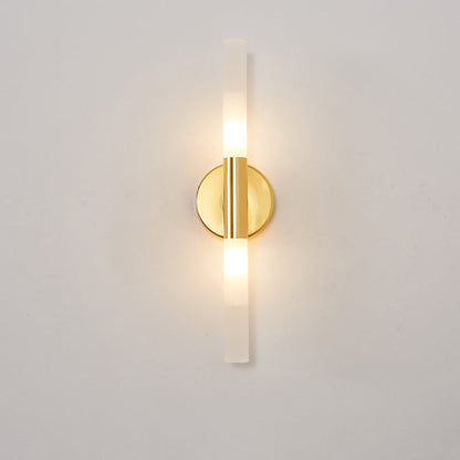 مصباح حائط LED أسطواني من الألومنيوم والحديد بتصميم عصري بسيط لغرفة المعيشة 