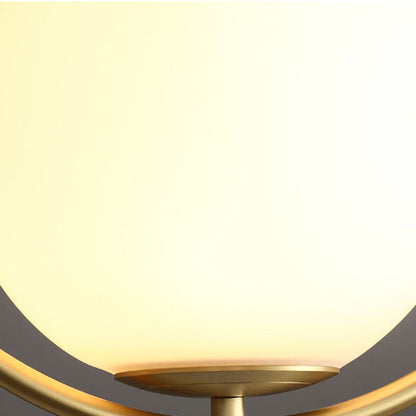 Modern Light Luxury Minimalist Oval Glass Orb 1/2-Light Pendant Light