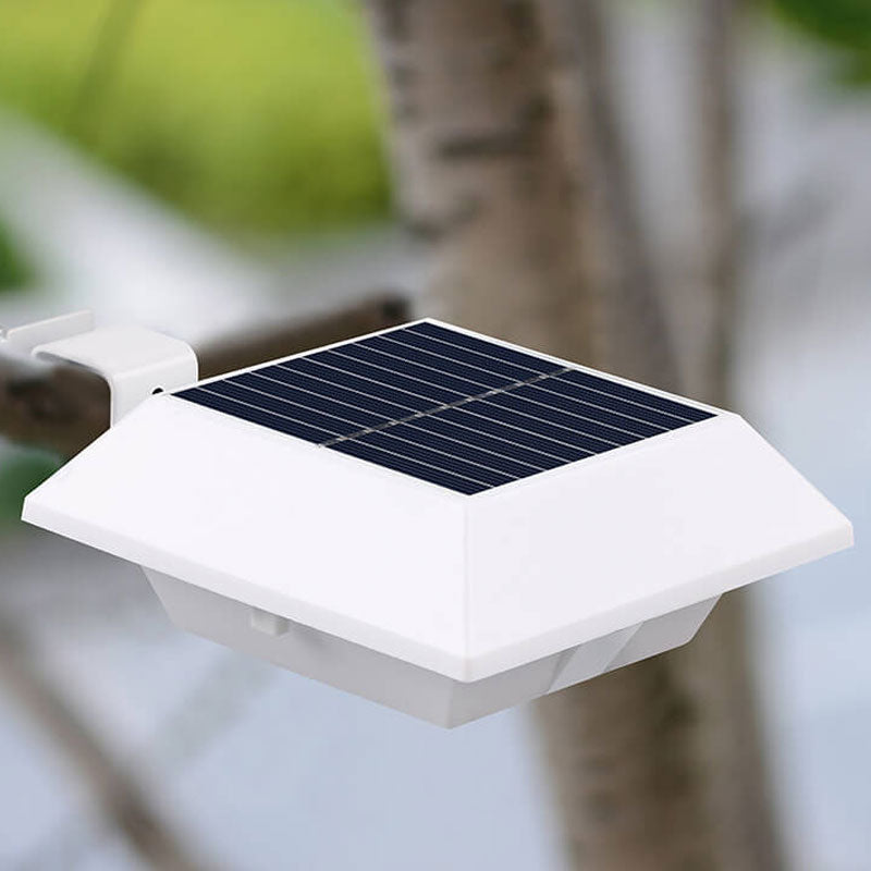 Solar UFO Shape Design Fence Light LED Outdoor Wall Sconce Lamp