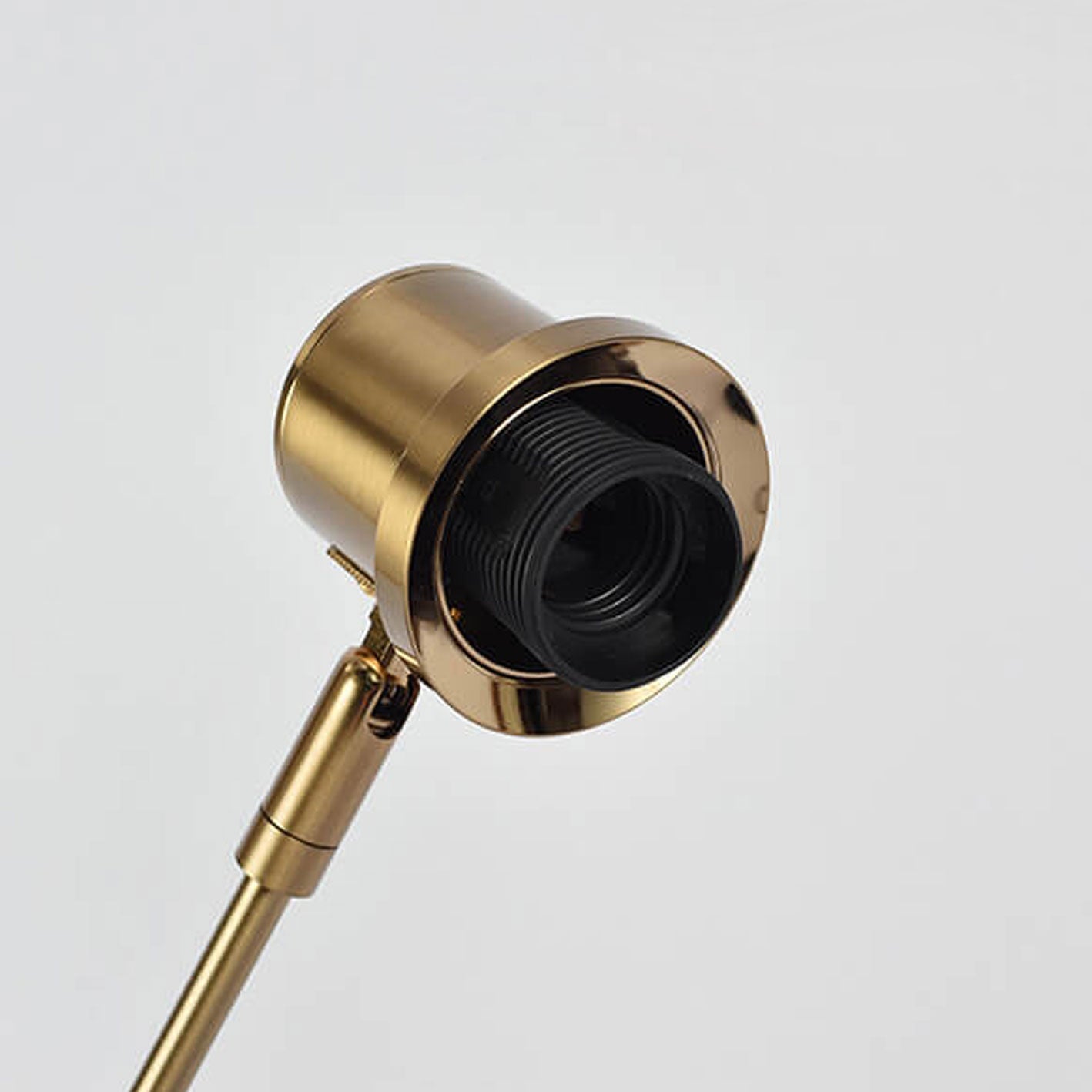 Postmodern Smoke Gray Glass Dome Metal  Arm 1-Light Table Lamp