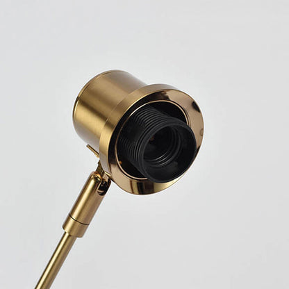 Postmodern Smoke Gray Glass Dome Metal  Arm 1-Light Table Lamp