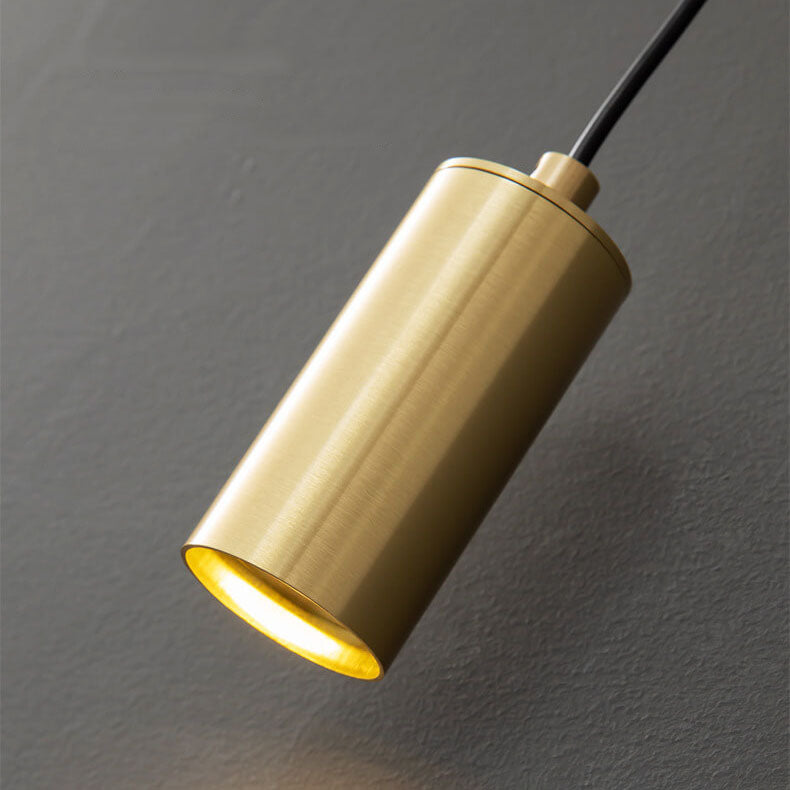 مصباح حائط LED دائري صناعي مصنوع بالكامل من النحاس 