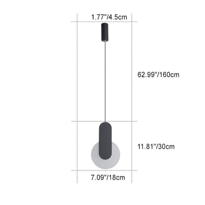 مصباح LED دائري نصف دائري من الأكريليك بتصميم بسيط وعصري، مناسب لجانب السرير 
