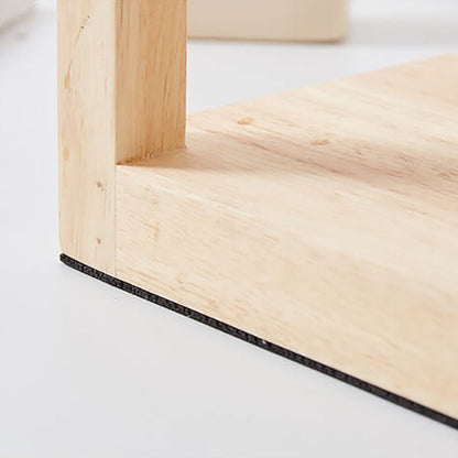 Modern Minimal Rectangular Wooden 1-Light Melting Wax Table Lamp