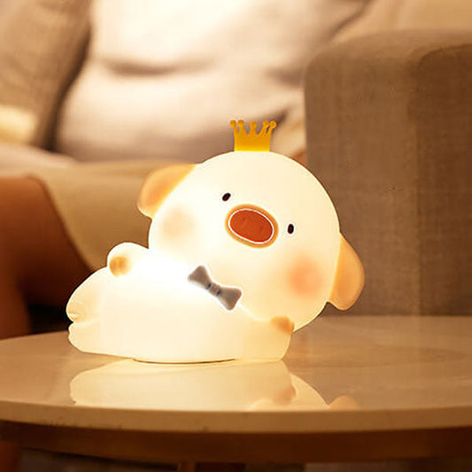 Cute Piggy Silicone LED Night Light Bedside Table Lamp