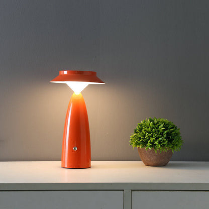 Contemporary Creative Mushroom Iron Acrylic LED Table Lamp For Bedroom