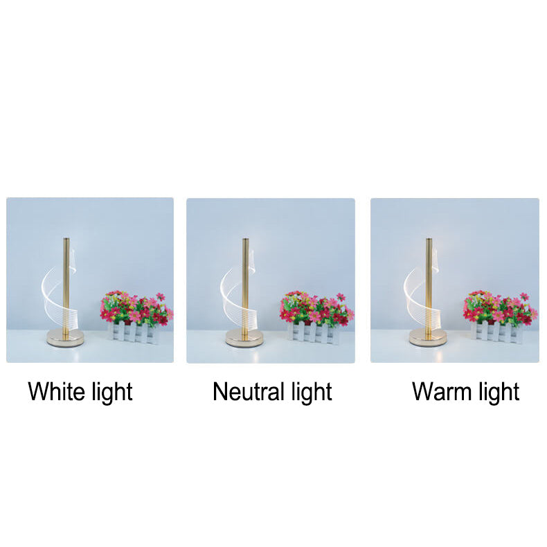 Modern Light Luxury Acrylic Curve LED Table Lamp