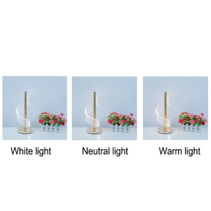 Modern Light Luxury Acrylic Curve LED Table Lamp