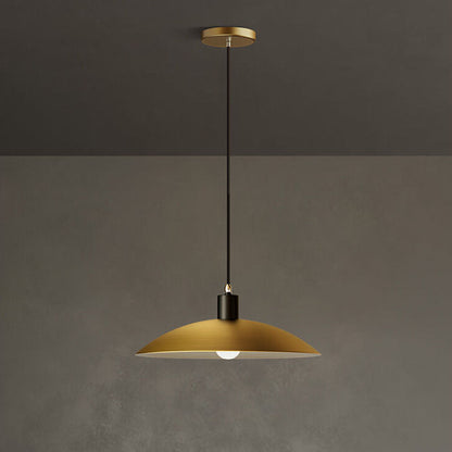 Nordic Minimalist Gold Color Copper 1-Light Pendant Light