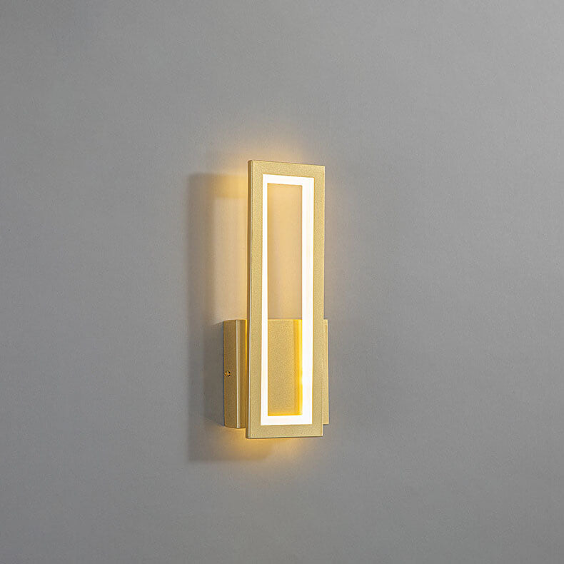 Modern Minimalist Solid Color Rectangular Acrylic LED Wall Sconce Lamp
