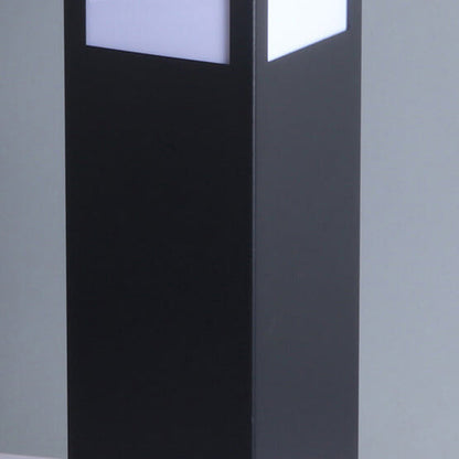 Modern Solar Lawn Square Column Outdoor Waterproof Path Lamp