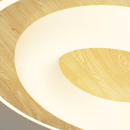 Modern Simplicity Triangle Square Star Round Iron Acrylic LED Flush Mount Ceiling Light For Bedroom
