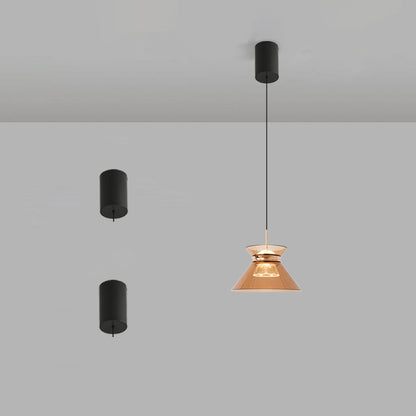 مصباح LED بتصميم الساعة الرملية المدبب المصنوع من الألومنيوم والأكريليك بتصميم بسيط وعصري لوضعه بجانب السرير 