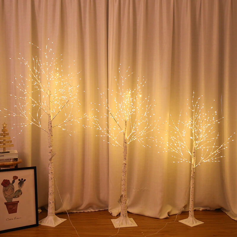 300 Light Copper Wire Full of Star Birch Tree USB Charging LED Light