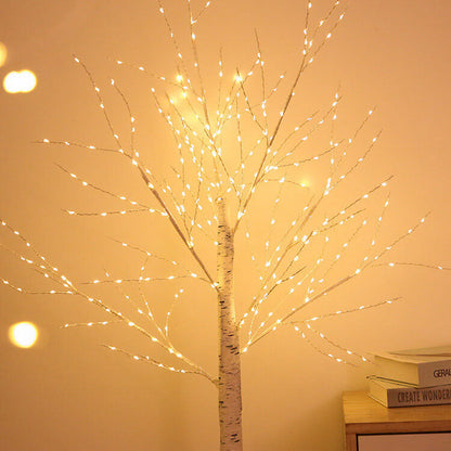 300 Light Copper Wire Full of Star Birch Tree USB Charging LED Light