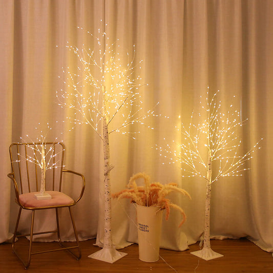 300 Light Copper Wire Full of Star Birch Tree USB Charging LED Light