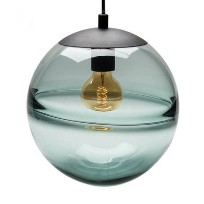 Modern Minimalist Color Glass Orb 1-Light Pendant Light