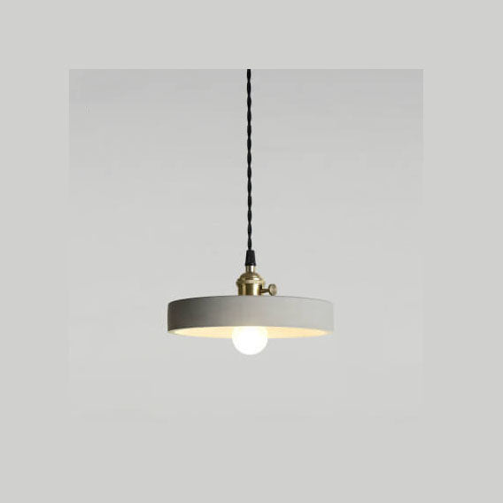 Cement 1-Light Dome Pendant Light 4 Design