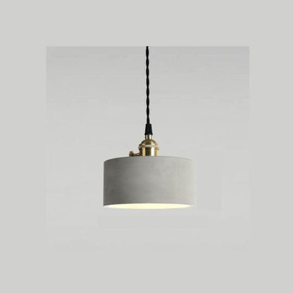 Cement 1-Light Dome Pendant Light 4 Design