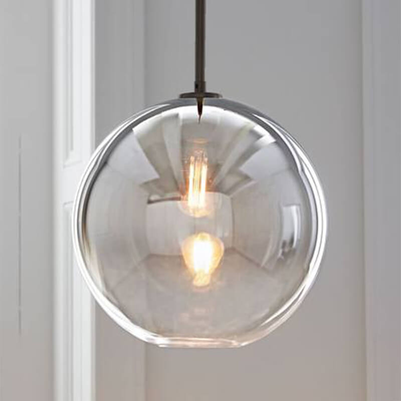 Nordic Gradient Glass 1-Light Globe Pendant Light