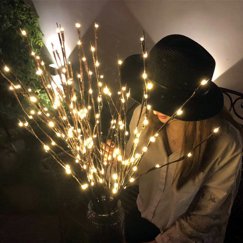 60 Light Simulation Tree Branch USB Charging LED Table Lamp