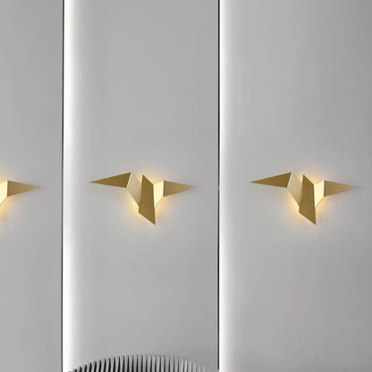 Modern Creative Flying Bird Metal 1-Light LED Wall Sconce Lamps