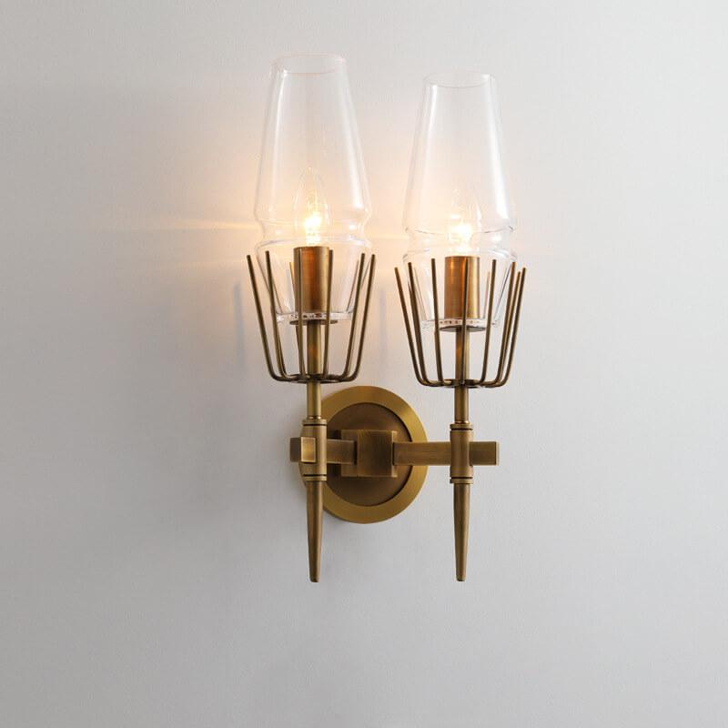 Modern Creative Torch Shaped Metal 1-Light Wall Sconce Lamp