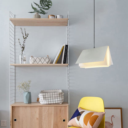 Flying Book 1-Light Metal PVC Book Shade Pendant Light