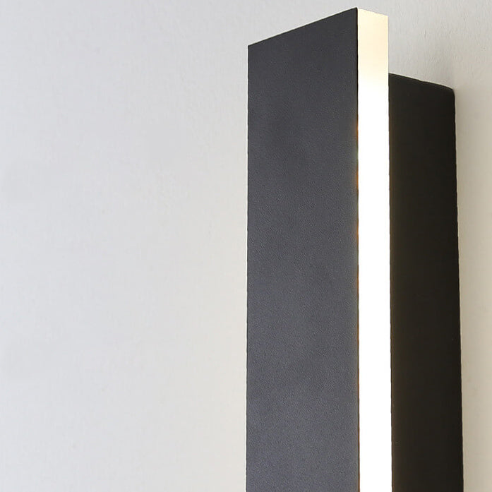 Retro Outdoor Rectangular Strip Waterproof LED Wall Sconce Lamp