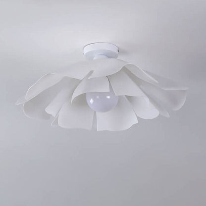 Modern Creative Petal Acrylic Lampshade 1-Light Semi-Flush Mount Ceiling Light