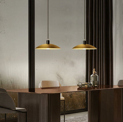 Nordic Minimalist Gold Color Copper 1-Light Pendant Light