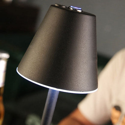 Modern Minimalist Solid Color Mushroom Hardware Plastic Rechargeable LED Night Light Table Lamp