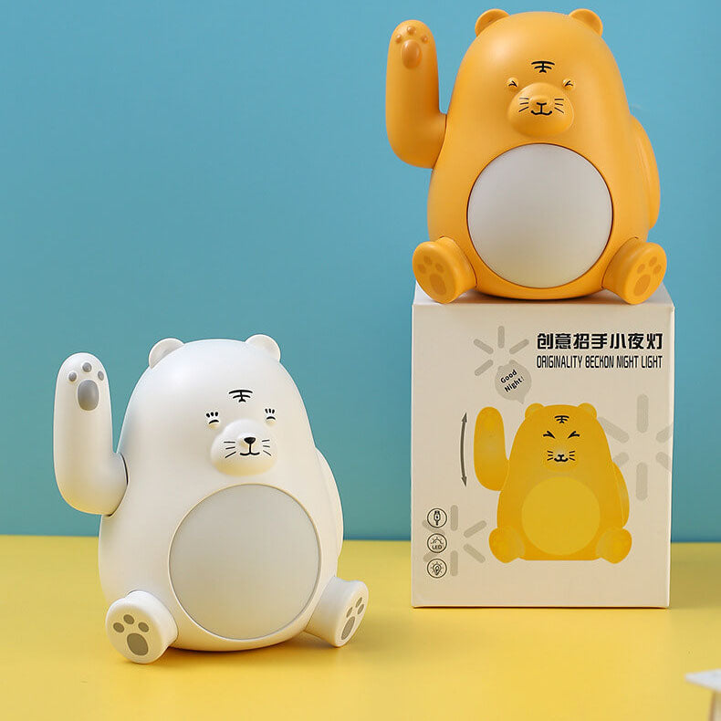 Modern Creative Tiger Silicone LED USB Rechargeable Pat Night Light