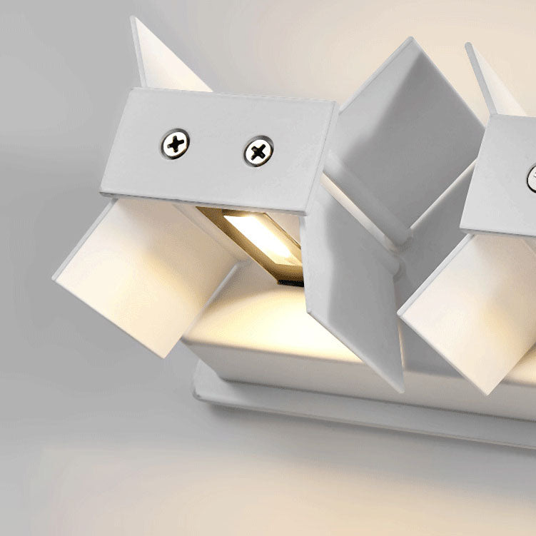 Nordic Minimalist Aluminum Square Flat Adjustable Beam LED Reading Wall Sconce Lamp