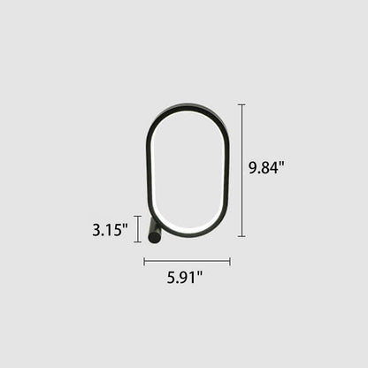 Creative Simple Oval USB LED Night Light Table Lamp