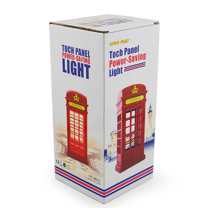 Retro Touch Creative British Phone Booth Design LED Night Light Table Lamp